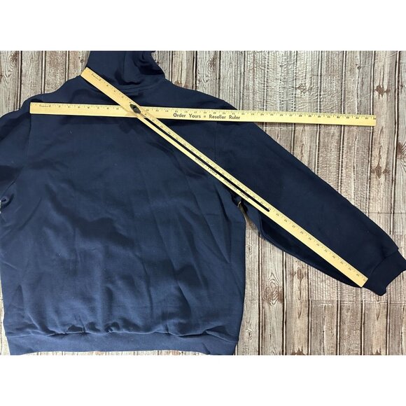 LACOSTE Colorblock Lettered Fleece Zip-Up Hoodie size 3XL 8 NWT $135 white blue - Picture 6 of 6